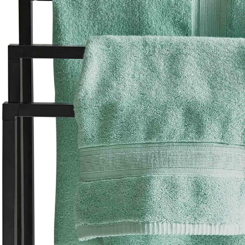 M&S Super Soft Pure Cotton Antibacterial Towel 2pk Face Towels Duck Egg thumbnail 3