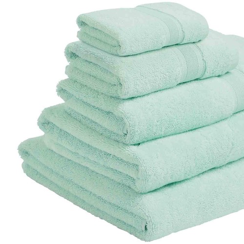 M&S Super Soft Pure Cotton Antibacterial Towel 2pk Face Towels Duck Egg thumbnail 5