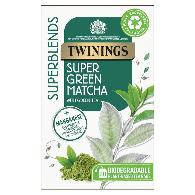 Twinings Superblends Super Green Matcha, 20 Tea Bags thumbnail 3