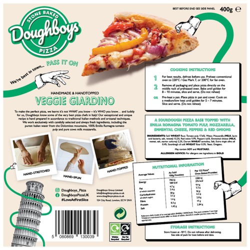 Doughboys Veggie Giardino Pizza thumbnail 2