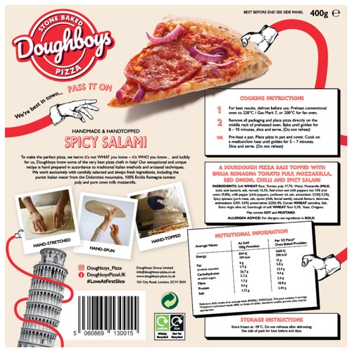 Doughboys Spicy Salami Pizza thumbnail 2