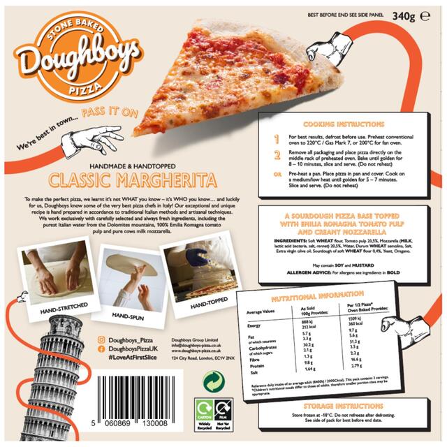 Doughboys Classic Margherita Pizza thumbnail 2