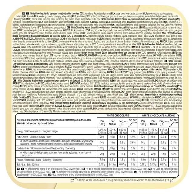 Magnum Mini White Chocolate & White Chocolate Almond Ice Cream Sticks thumbnail 3