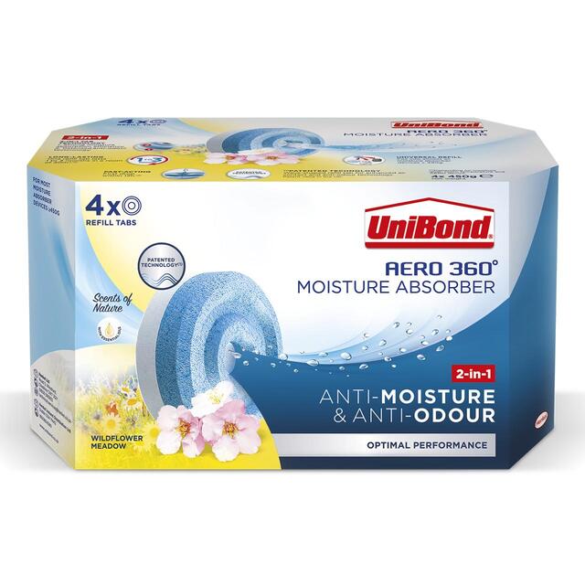 Unibond AERO 360 Moisture Absorber Wildflower Refill Tab thumbnail 2