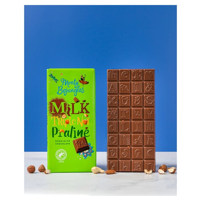 Monty Bojangles Milk Triple nut Praline Chocolate Bar thumbnail 4
