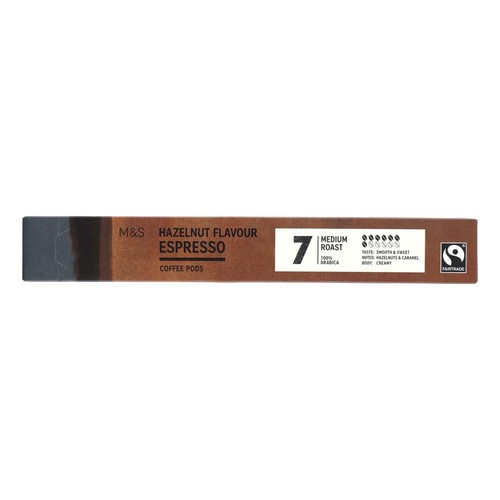 M&S Hazelnut Flavour Espresso Coffee Pods