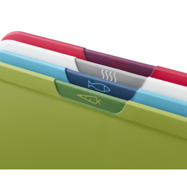 Joseph Joseph Duo Icon 4 piece Chopping Board set -Multicolour thumbnail 2