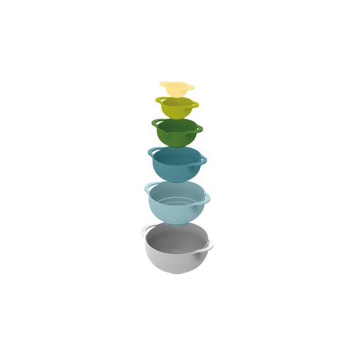 Joseph Joseph Duo 6pc Food Preparation Bowl Set (Opal) thumbnail 2