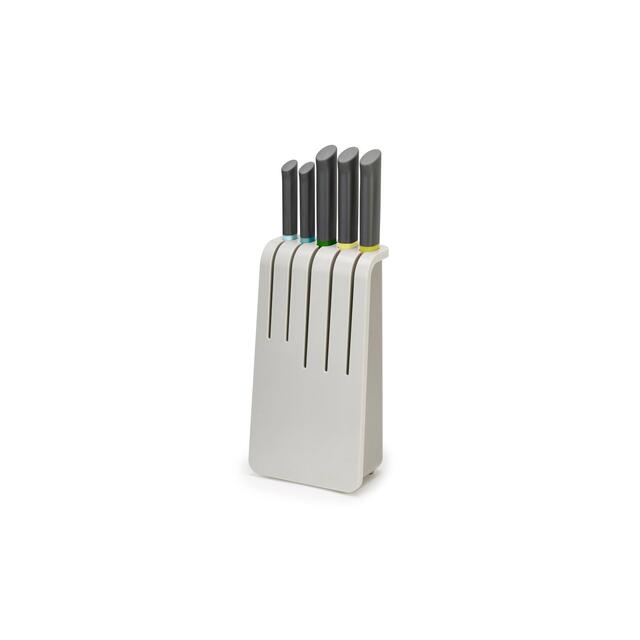 Joseph Joseph Duo 5pc Knife Block Set (Opal)