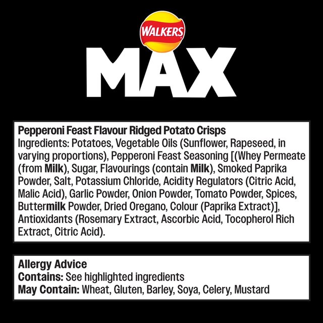 Walkers Max Pizza Hut Pepperoni Feast Sharing Crisps thumbnail 4