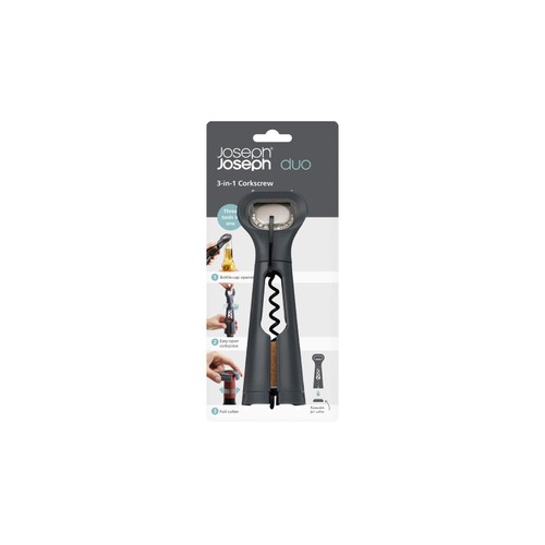 Joseph Joseph Duo 3-in-1 Corkscrew (Grey) thumbnail 2