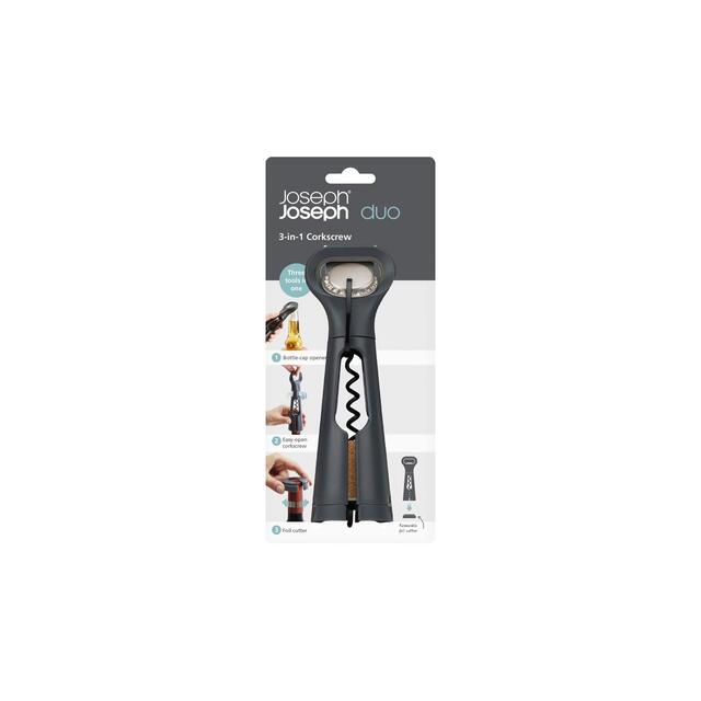 Joseph Joseph Duo 3-in-1 Corkscrew (Grey) thumbnail 2