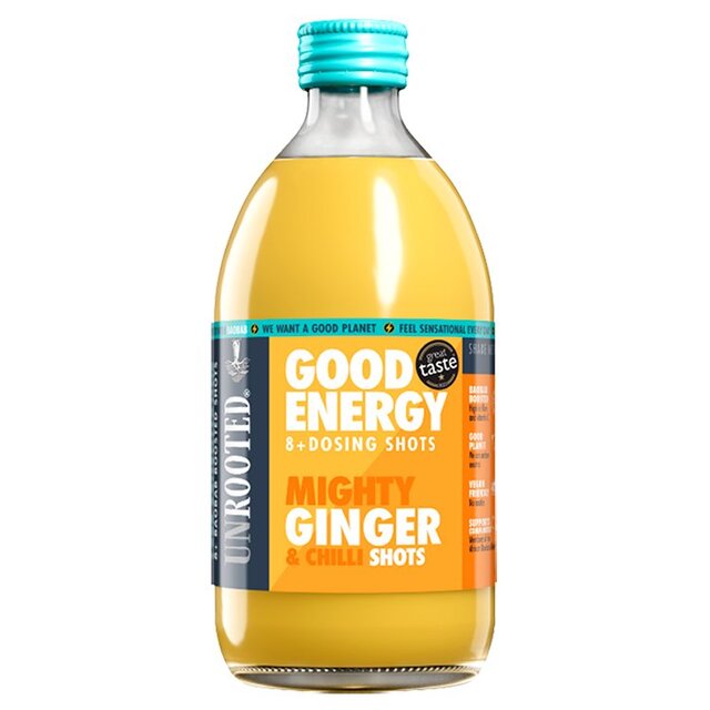Unrooted Drinks Good Energy Mighty Ginger & Chilli Dosing 8 Shots
