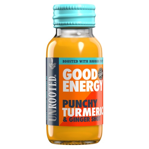Unrooted Drinks Good Energy Punchy Turmeric & Ginger Single Shot