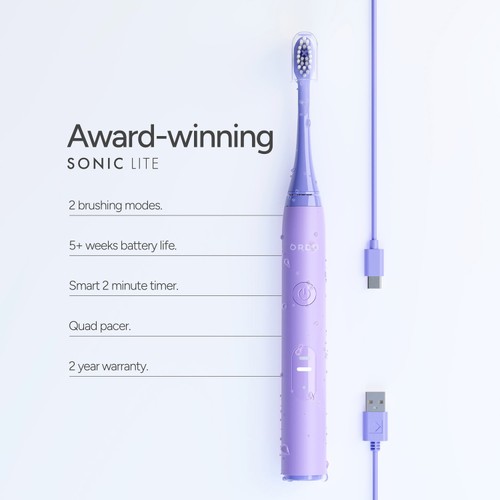 Ordo Sonic Lite Electric Toothbrush - Lavender thumbnail 5