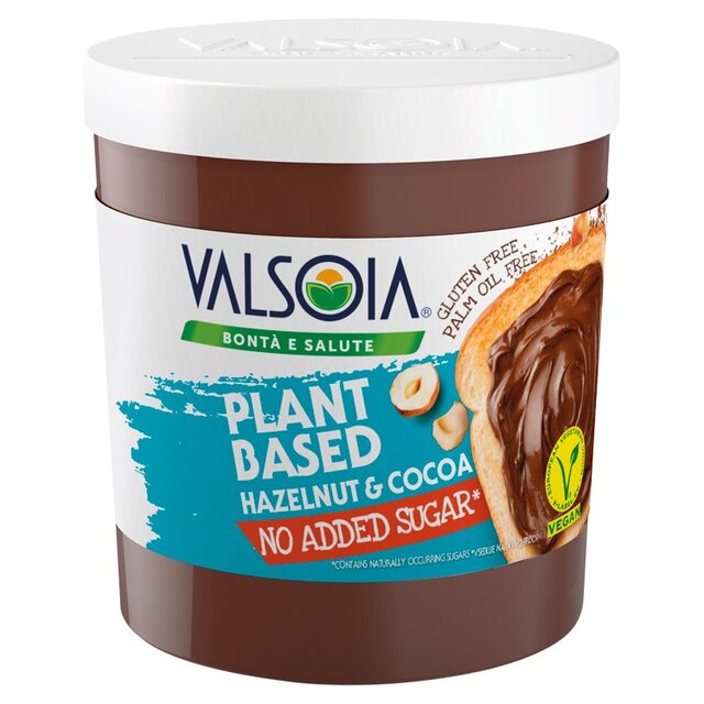 Valsoia No Added Sugar Dairy Free Hazelnut Spread