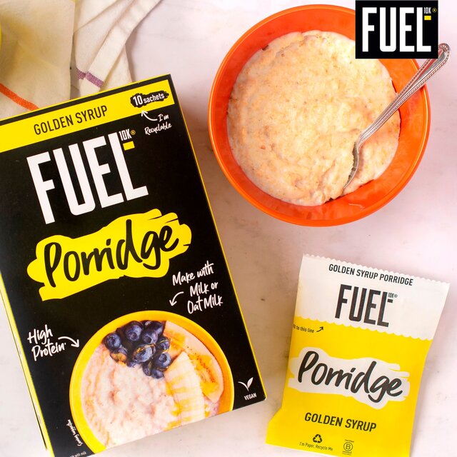 FUEL 10K Golden Syrup Protein Porridge Oat Cereal Sachets thumbnail 7