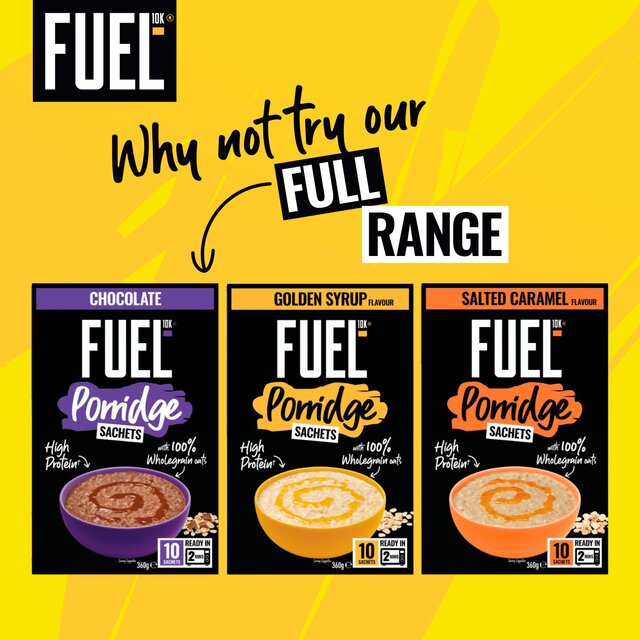 FUEL 10K Golden Syrup Protein Porridge Oat Cereal Sachets thumbnail 9