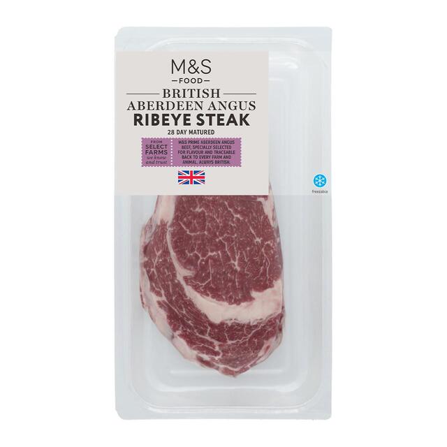 M&S Aberdeen Angus Ribeye Steak