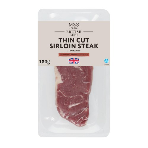 M&S Thin Cut Sirloin Steak