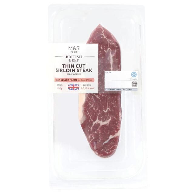 M&S Thin Cut Sirloin Steak