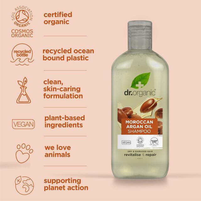 Dr Organic Moroccan Argan Oil Shampoo thumbnail 6