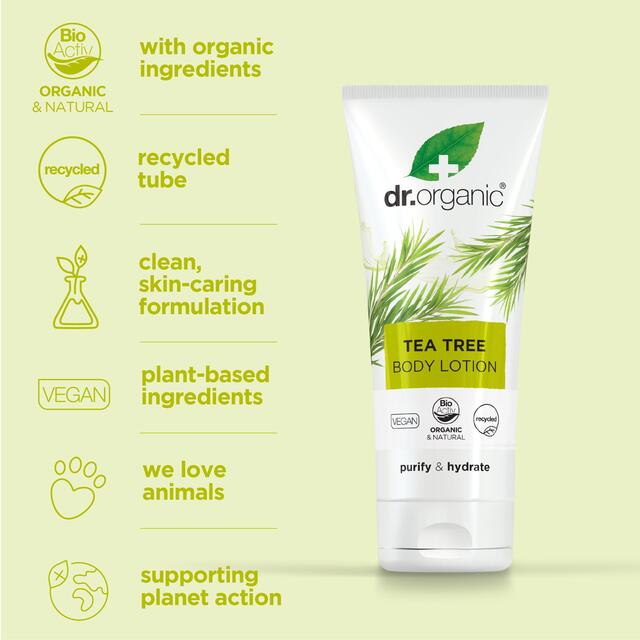 Dr Organic Tea Tree Body Lotion thumbnail 5