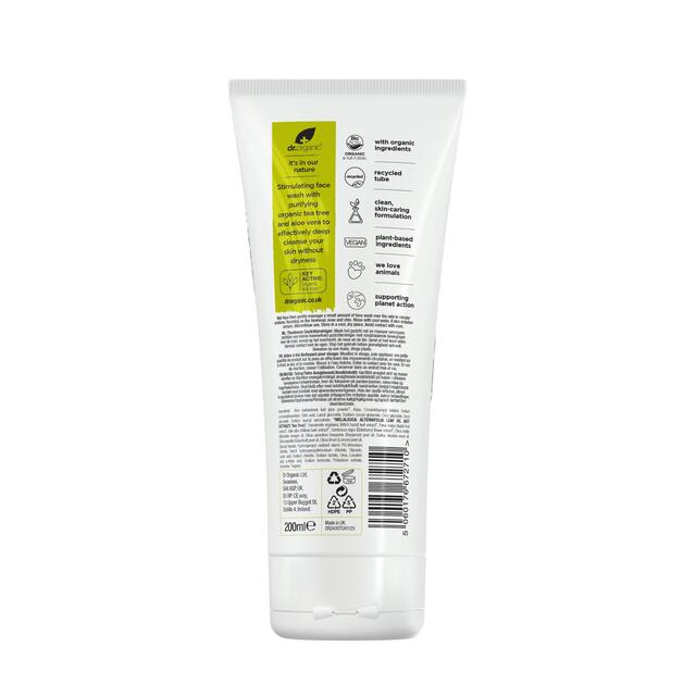 Dr Organic Tea Tree Face Wash thumbnail 2