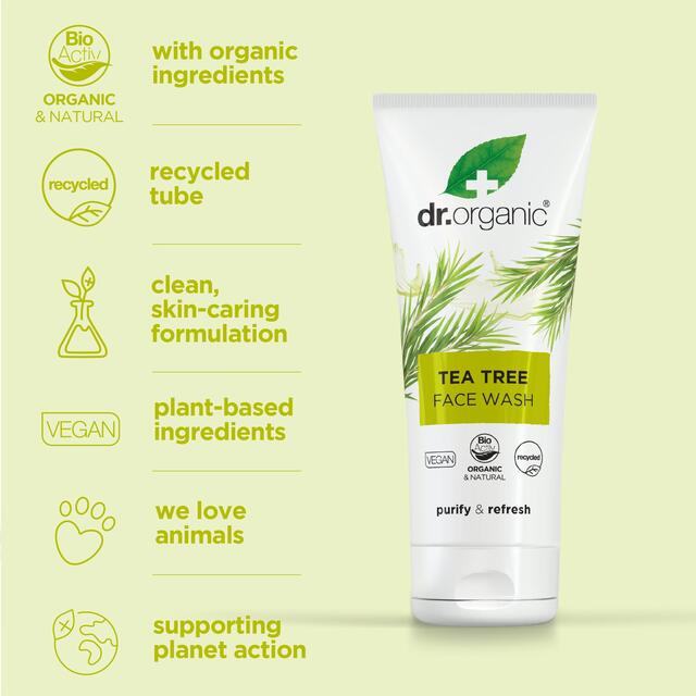 Dr Organic Tea Tree Face Wash thumbnail 4