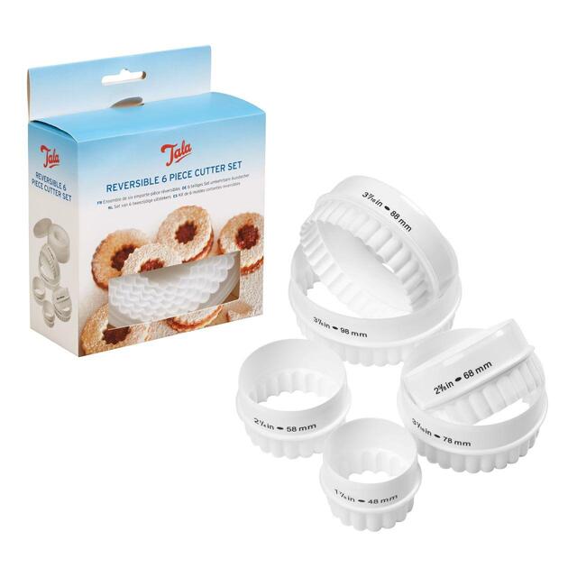 Tala 6 Reversible Round Crinkle Cutters