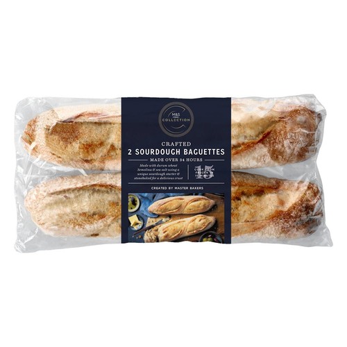 M&S 2 Sourdough Baguettes Frozen