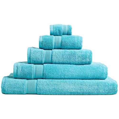 M&S Super Soft Pure Cotton Antibacterial Towel Face Towels 2pk, Teal
