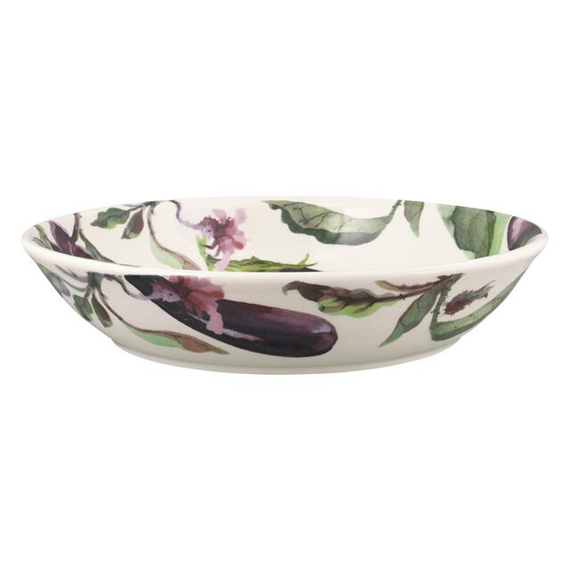 Emma Bridgewater Vegetable Garden Aubergine & Flowers Medium Pasta Bowl thumbnail 2