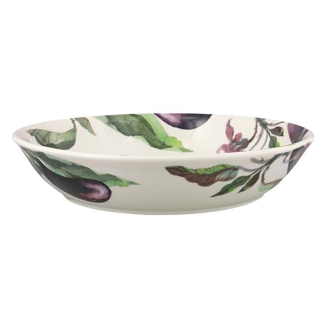 Emma Bridgewater Vegetable Garden Aubergine & Flowers Medium Pasta Bowl thumbnail 3