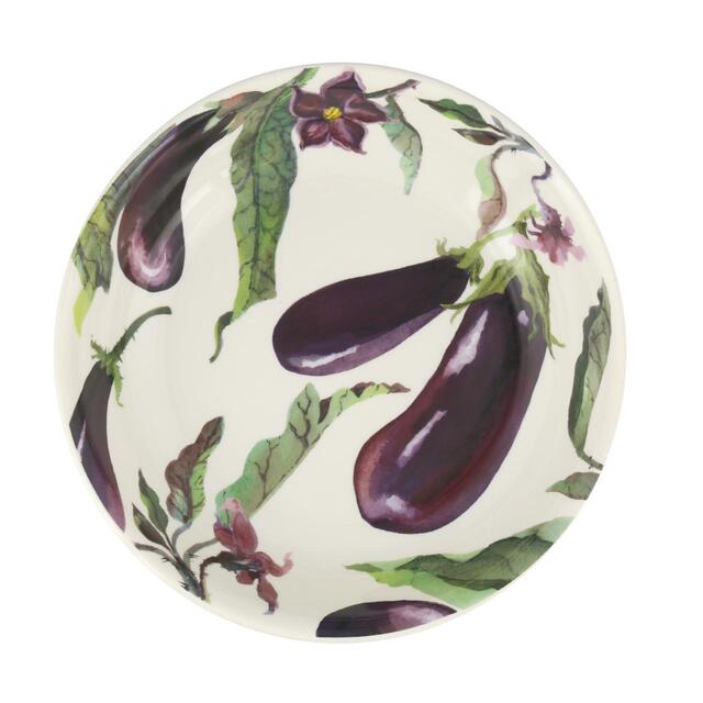 Emma Bridgewater Vegetable Garden Aubergine & Flowers Medium Pasta Bowl thumbnail 4