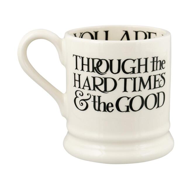 Emma Bridgewater Black Toast You & Me 1/2 Pint Mugs Boxed thumbnail 3