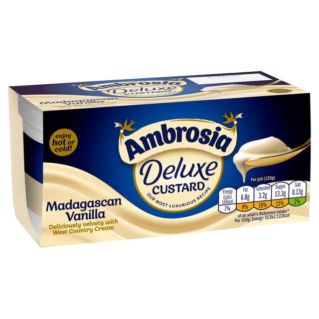 Ambrosia Deluxe Custard Madagascan Vanilla Pots thumbnail 2