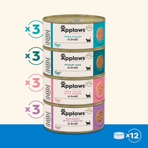 Applaws Cat Tin Multipack Fish Collection thumbnail 4