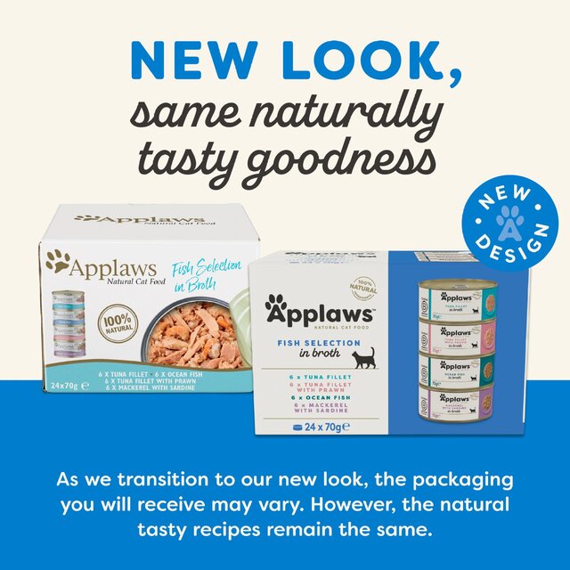 Applaws Cat Tin Fish Selection in Broth Multipack thumbnail 2