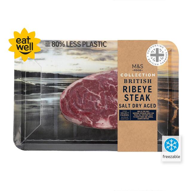 M&S Collection British Ribeye Steak Salt Dry Aged