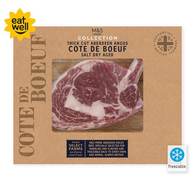 M&S Thick Cut Aberdeen Angus Cote de Boeuf