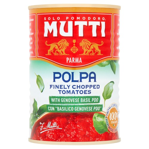 Mutti Polpa Finely Chopped Italian Tomatoes & Basil  thumbnail 2