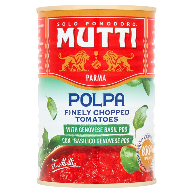 Mutti Polpa Finely Chopped Italian Tomatoes & Basil