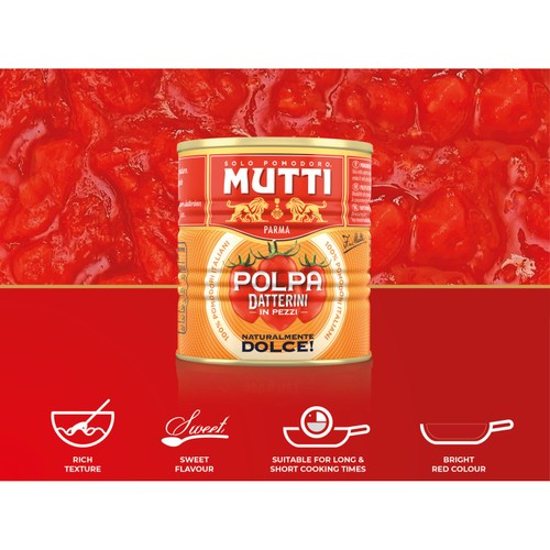 Mutti Baby Plum Italian Chopped Tomatoes - Naturally Sweeter thumbnail 4