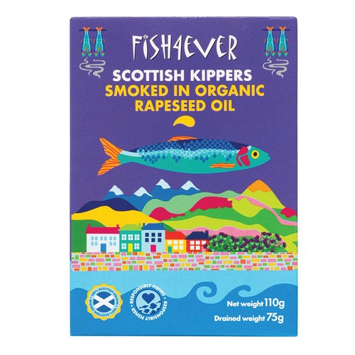 Fish 4 Ever Smoked Kippers in organic rapeseed oil