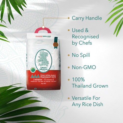 Green Dragon Thai Fragrant Jasmine Hom Mali Rice thumbnail 2