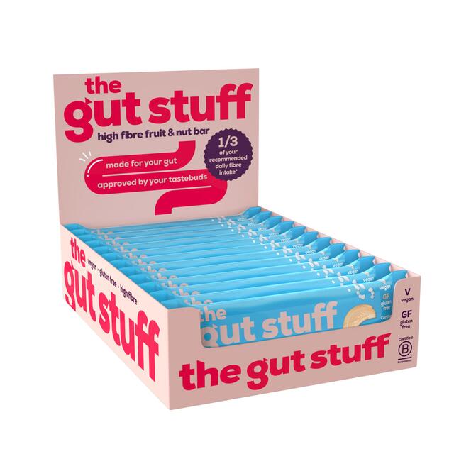 The Gut Stuff Sea Salt & Caramel High Fibre Fruit & Nut Box of Bars