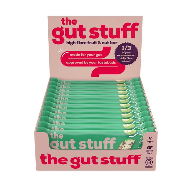 The Gut Stuff Apple & Cinnamon High Fibre Fruit & Nut Box of Bars thumbnail 2