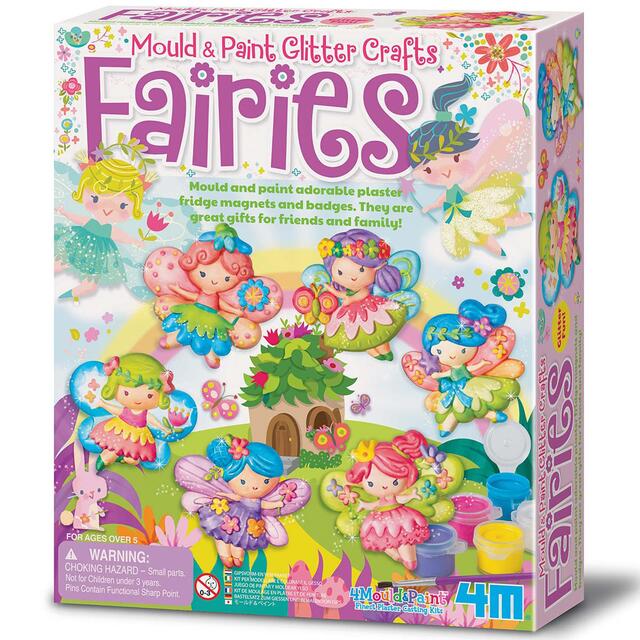 Fairies Mould & Paint Glitter Craft Magnets
