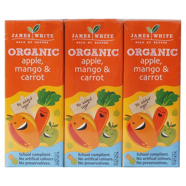 James White Organic Kids Apple, Mango & Carrot thumbnail 2